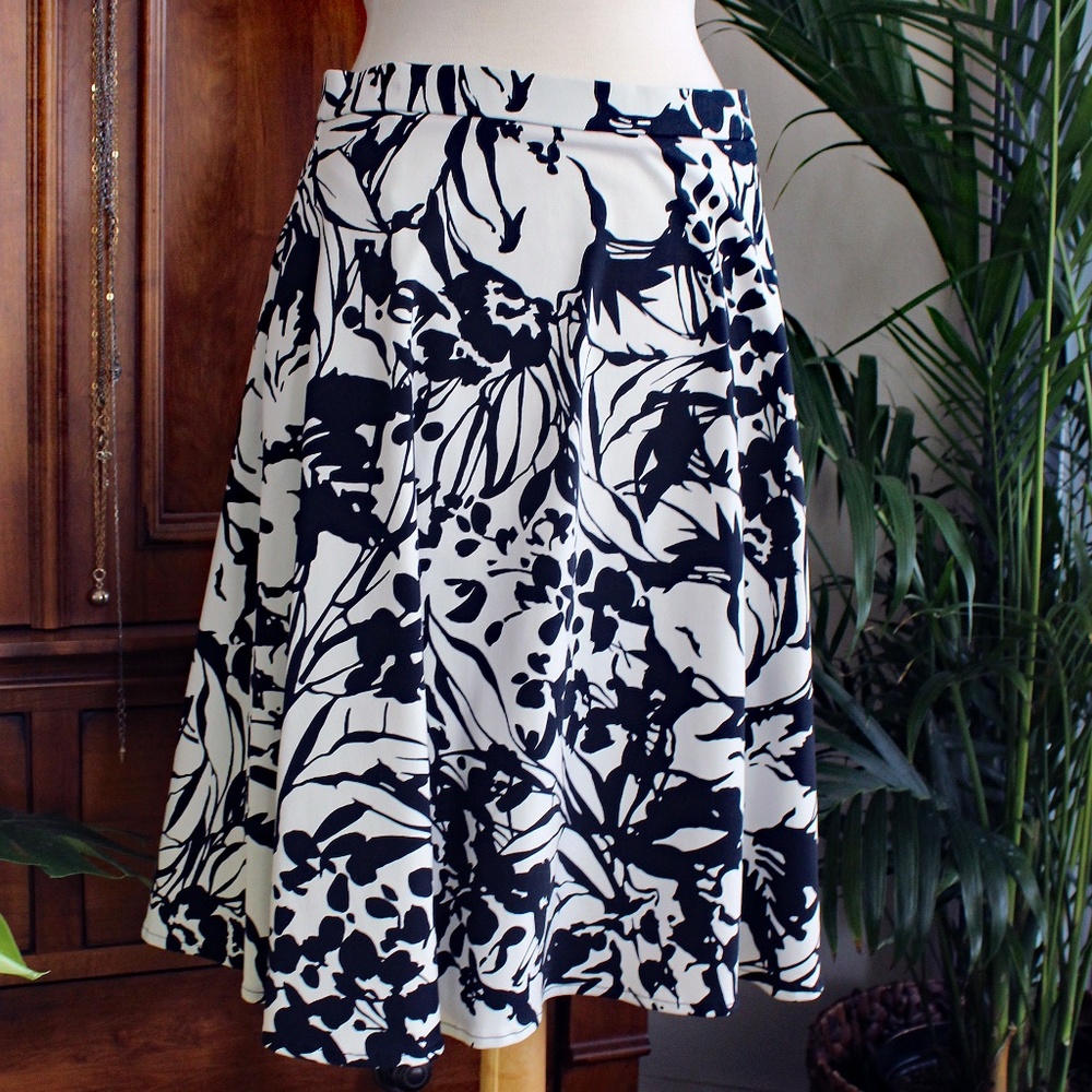 Cynthia Rowley Heavy Jersey Knit Skirt with Pockets US size L